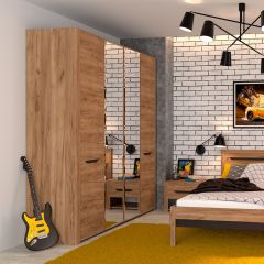 АФИНА А11а Шкаф для одежды (крафт) в Ноябрьске - noyabrsk.mebel24.online | фото 2