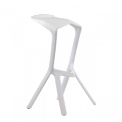 Барный стул Barneo N-227 Miura белый в Ноябрьске - noyabrsk.mebel24.online | фото