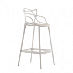 Барный стул Barneo N-235 Masters, белый, design Phillip Stark в Ноябрьске - noyabrsk.mebel24.online | фото