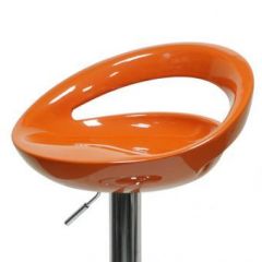Барный стул Barneo N-6 Disco оранжевый глянец в Ноябрьске - noyabrsk.mebel24.online | фото 2