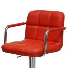 Барный стул Barneo N-69 Kruger Arm Красный в Ноябрьске - noyabrsk.mebel24.online | фото 2