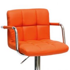 Барный стул Barneo N-69 Kruger Arm Оранжевый в Ноябрьске - noyabrsk.mebel24.online | фото 2
