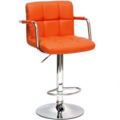 Барный стул Barneo N-69 Kruger Arm Оранжевый в Ноябрьске - noyabrsk.mebel24.online | фото 1