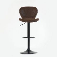 Барный стул Barneo N-86 Time / Black / VPU Brown Vintage коричневый винтаж PK970-18 в Ноябрьске - noyabrsk.mebel24.online | фото 3