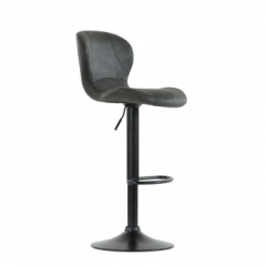 Барный стул Barneo N-86 Time / Black / VPU Dark Gray Vintage серый винтаж 970-11 в Ноябрьске - noyabrsk.mebel24.online | фото 1
