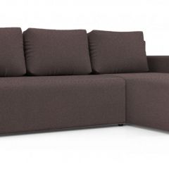 Диван угловой Алиса 3 Bahama PLUM - Teos Dark Brown в Ноябрьске - noyabrsk.mebel24.online | фото