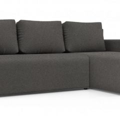 Диван угловой Алиса 3 Bahama STEEL - Teos Dark Brown в Ноябрьске - noyabrsk.mebel24.online | фото