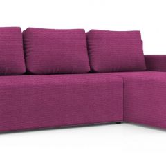 Диван угловой Алиса 3 Shaggy FUCHSIA - TEOS BLACK в Ноябрьске - noyabrsk.mebel24.online | фото