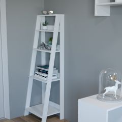 Этажерка лофт (белый) в Ноябрьске - noyabrsk.mebel24.online | фото 2