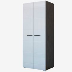 Фиеста №2 Шкаф со штангой (Венге/Белый глянец) в Ноябрьске - noyabrsk.mebel24.online | фото
