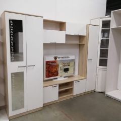 Гостиная МГС 3 Исполнение 1 (Дуб сонома/Белый) в Ноябрьске - noyabrsk.mebel24.online | фото 4