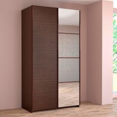 ИННЭС-5 Шкаф-купе 2-х дв. 1400 (1дв. Ф1 - венге, 1дв. Ф2 - зеркало) в Ноябрьске - noyabrsk.mebel24.online | фото