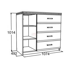 Комод-2 Ольга-13 в Ноябрьске - noyabrsk.mebel24.online | фото 2