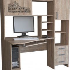 Компьютерный стол КЛ №6.0 левый (Дуб баррик) в Ноябрьске - noyabrsk.mebel24.online | фото