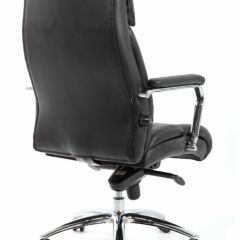 Кресло BRABIX PREMIUM "Phaeton EX-502" (кожа с компаньоном, хром, черное) 530882 в Ноябрьске - noyabrsk.mebel24.online | фото 4