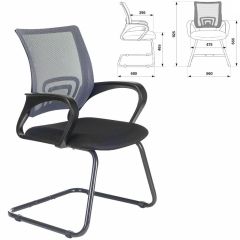 Кресло BRABIX "Fly CF-100", серое/черное, 532089 в Ноябрьске - noyabrsk.mebel24.online | фото 2