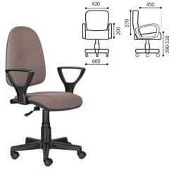 Кресло BRABIX "Prestige Ergo MG-311" (ткань, бежевое) 531873 в Ноябрьске - noyabrsk.mebel24.online | фото 2
