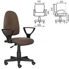 Кресло BRABIX "Prestige Ergo MG-311" (ткань, коричневое) 531875 в Ноябрьске - noyabrsk.mebel24.online | фото 2