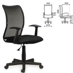 Кресло BRABIX "Spring MG-307" (черное TW) 531406 в Ноябрьске - noyabrsk.mebel24.online | фото 2