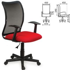 Кресло BRABIX "Spring MG-307" (красное/черное TW) 531405 в Ноябрьске - noyabrsk.mebel24.online | фото 2
