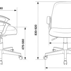 Кресло Бюрократ CH-808-LOW/#B черный 3С11 в Ноябрьске - noyabrsk.mebel24.online | фото 4