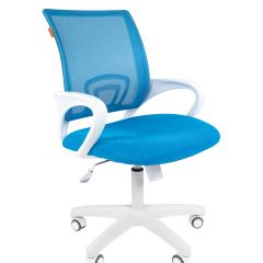 Кресло для оператора CHAIRMAN 696 white (ткань TW-43/сетка TW-34) в Ноябрьске - noyabrsk.mebel24.online | фото