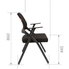 Кресло для посетителей CHAIRMAN NEXX (ткань стандарт черный/сетка DW-01) в Ноябрьске - noyabrsk.mebel24.online | фото 7
