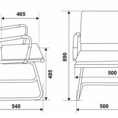Кресло для посетителя Бюрократ CH-993-Low-V/grey серый в Ноябрьске - noyabrsk.mebel24.online | фото 3