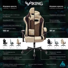 Кресло игровое Бюрократ VIKING 6 KNIGHT BL FABRIC синий в Ноябрьске - noyabrsk.mebel24.online | фото 5
