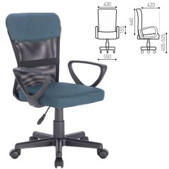 Кресло КОМПАКТНОЕ BRABIX "Jet MG-315" (серо-синее) 531842 в Ноябрьске - noyabrsk.mebel24.online | фото 2