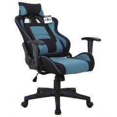 Кресло компьютерное BRABIX "GT Racer GM-100" (черное/голубое) 531818 в Ноябрьске - noyabrsk.mebel24.online | фото 4