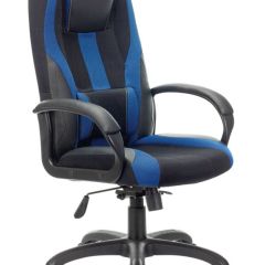 Кресло компьютерное BRABIX PREMIUM "Rapid GM-102" (экокожа/ткань, черное/синее) 532106 в Ноябрьске - noyabrsk.mebel24.online | фото