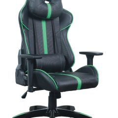Кресло компьютерное BRABIX "GT Carbon GM-120" (черное/зеленое) 531929 в Ноябрьске - noyabrsk.mebel24.online | фото