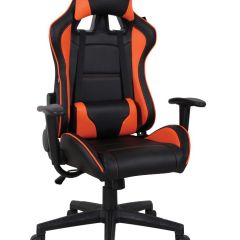 Кресло компьютерное BRABIX "GT Racer GM-100" (черное/оранжевое) 531925 в Ноябрьске - noyabrsk.mebel24.online | фото