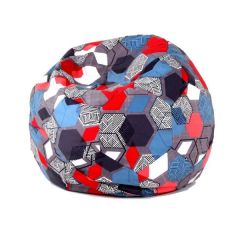 Кресло-мешок Мяч M (Geometry Slate) в Ноябрьске - noyabrsk.mebel24.online | фото