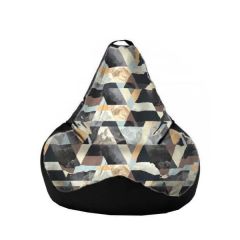 Кресло-мешок XL Snow Brown-Black в Ноябрьске - noyabrsk.mebel24.online | фото