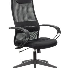 Кресло офисное BRABIX PREMIUM "Stalker EX-608 PL" (ткань-сетка/кожзам, черное) 532090 в Ноябрьске - noyabrsk.mebel24.online | фото