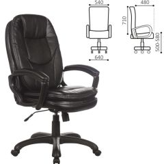 Кресло офисное BRABIX PREMIUM "Trend EX-568" (экокожа, черное) 532100 в Ноябрьске - noyabrsk.mebel24.online | фото 2