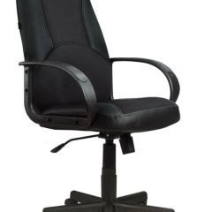 Кресло офисное BRABIX "City EX-512" (кожзам черный, ткань черная) 531407 в Ноябрьске - noyabrsk.mebel24.online | фото