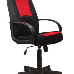 Кресло офисное BRABIX "City EX-512", ткань черная/красная, TW, 531408 в Ноябрьске - noyabrsk.mebel24.online | фото