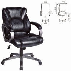Кресло офисное BRABIX "Eldorado EX-504", экокожа, черное, 530874 в Ноябрьске - noyabrsk.mebel24.online | фото 3