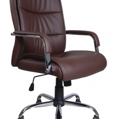 Кресло офисное BRABIX "Space EX-508" (экокожа, хром, коричневое) 531164 в Ноябрьске - noyabrsk.mebel24.online | фото