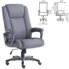 Кресло офисное BRABIX "Solid HD-005" (ткань/серое) 531823 в Ноябрьске - noyabrsk.mebel24.online | фото