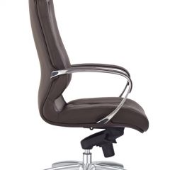 Кресло руководителя Бюрократ _AURA/BROWN коричневый в Ноябрьске - noyabrsk.mebel24.online | фото 2