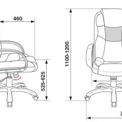 Кресло руководителя Бюрократ CH-839/BLACK черный Пегас в Ноябрьске - noyabrsk.mebel24.online | фото 4