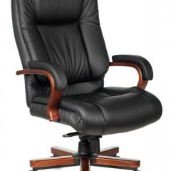 Кресло руководителя Бюрократ T-9925WALNUT/BLACK в Ноябрьске - noyabrsk.mebel24.online | фото