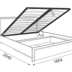 Кровать 1.6 Беатрис М08 Стандарт с ПМ (Орех гепланкт) в Ноябрьске - noyabrsk.mebel24.online | фото 2