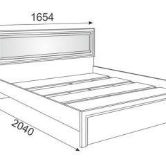 Кровать 1.6 Беатрис М09 с мягкой спинкой и настилом (Орех гепланкт) в Ноябрьске - noyabrsk.mebel24.online | фото 2