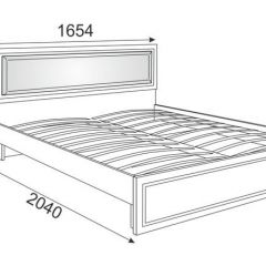 Кровать 1.6 Беатрис М10 с мягкой спинкой и ортопедическим основанием (Орех гепланкт) в Ноябрьске - noyabrsk.mebel24.online | фото 2