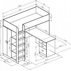 Кровать-чердак "Теремок-3" в Ноябрьске - noyabrsk.mebel24.online | фото 7